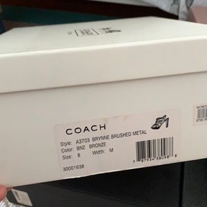 Coach platform sandals-gold